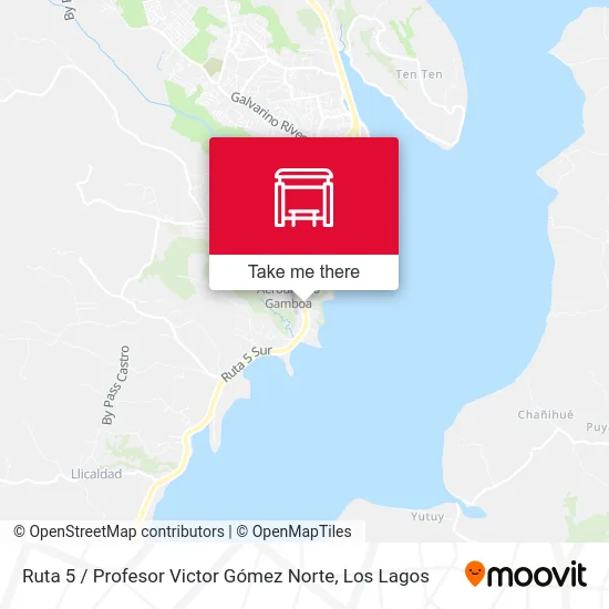 Ruta 5 / Profesor Victor Gómez Norte map