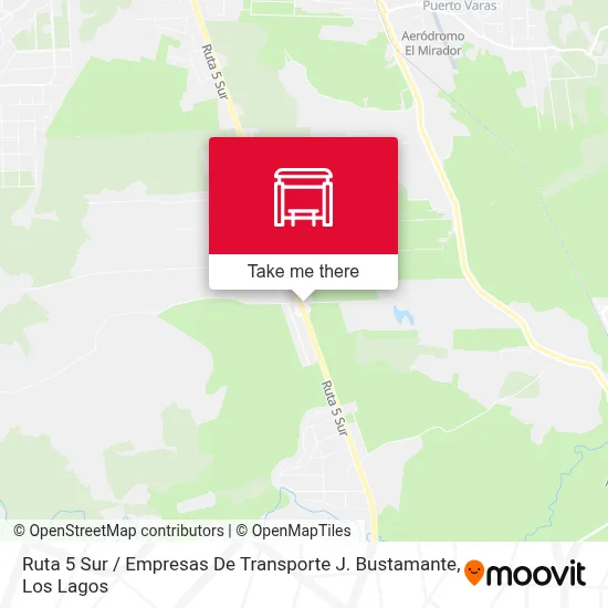 Ruta 5 Sur / Empresas De Transporte J. Bustamante map