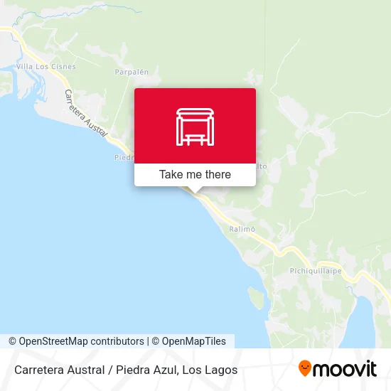 Mapa de Carretera Austral / Piedra Azul