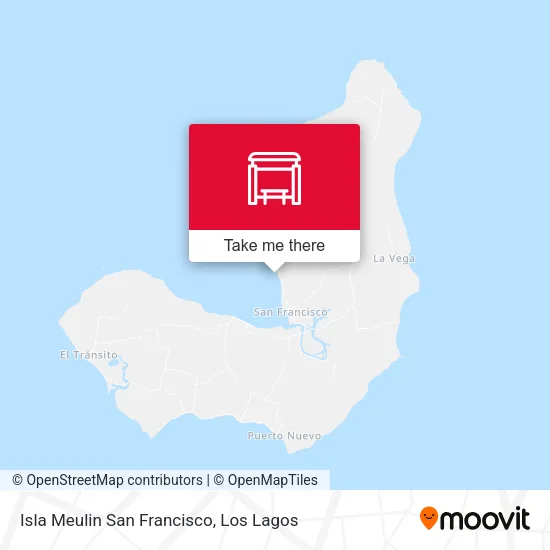 Mapa de Isla Meulin San Francisco