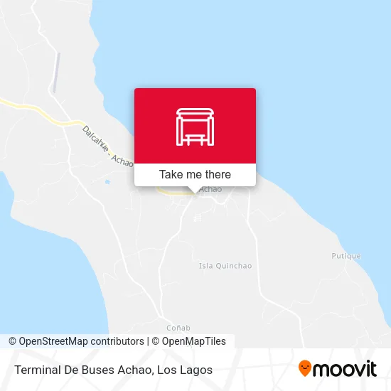 Mapa de Terminal De Buses Achao
