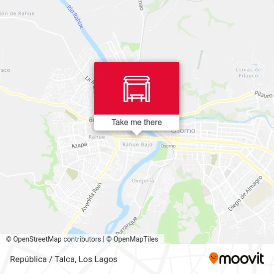 República / Talca map