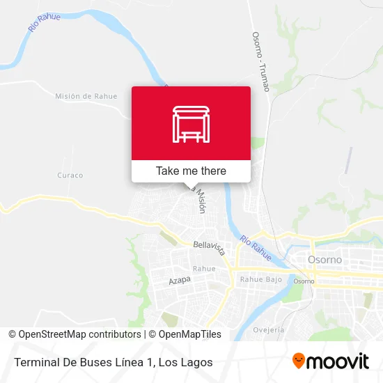 Mapa de Terminal De Buses Línea 1