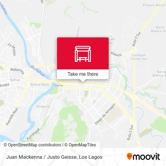 Juan Mackenna / Justo Geisse map