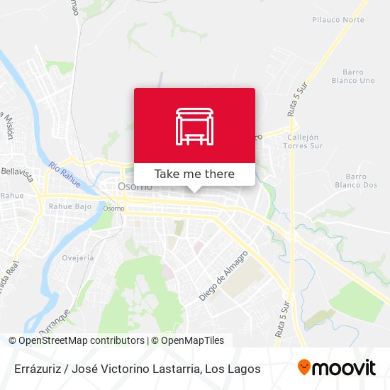 Errázuriz / José Victorino Lastarria map