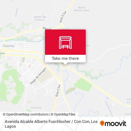 Mapa de Avenida Alcalde Alberto Fuschlocher / Con Con