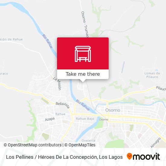 Los Pellines / Héroes De La Concepción map