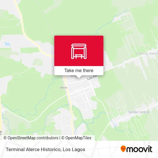 Mapa de Terminal Alerce Historico