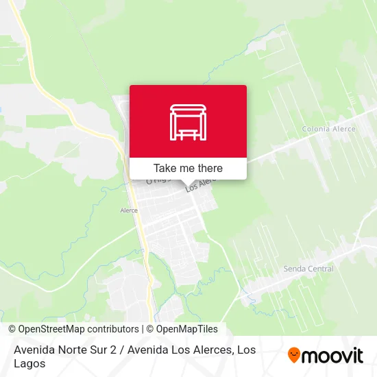 Mapa de Avenida Norte Sur 2 / Avenida Los Alerces