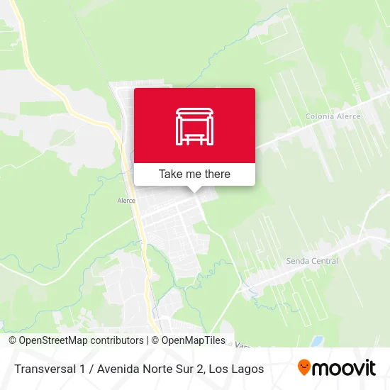 Mapa de Transversal 1 / Avenida Norte Sur 2