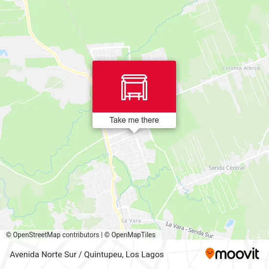 Avenida Norte Sur / Quintupeu map