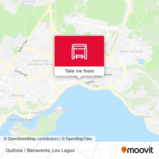 Quillota / Benavente map