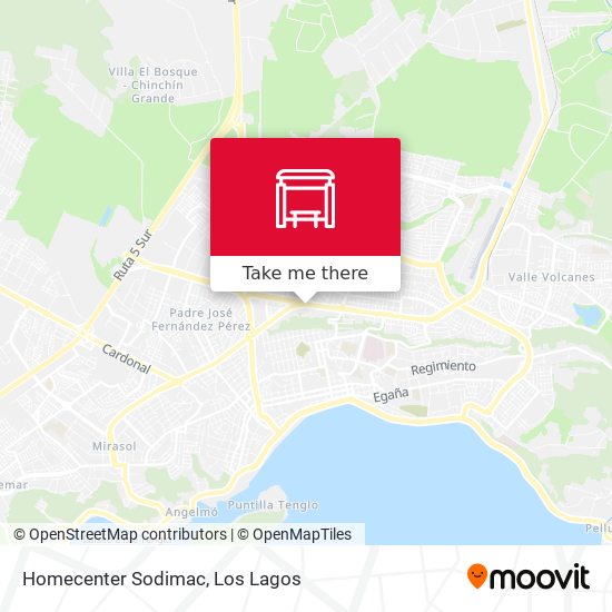 Homecenter Sodimac map