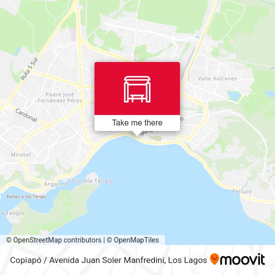 Mapa de Copiapó / Avenida Juan Soler Manfredini