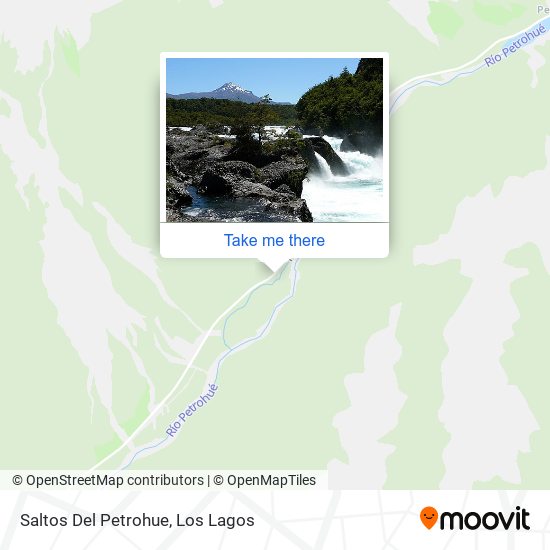 Mapa de Saltos Del Petrohue