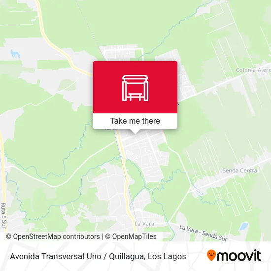 Mapa de Avenida Transversal Uno / Quillagua