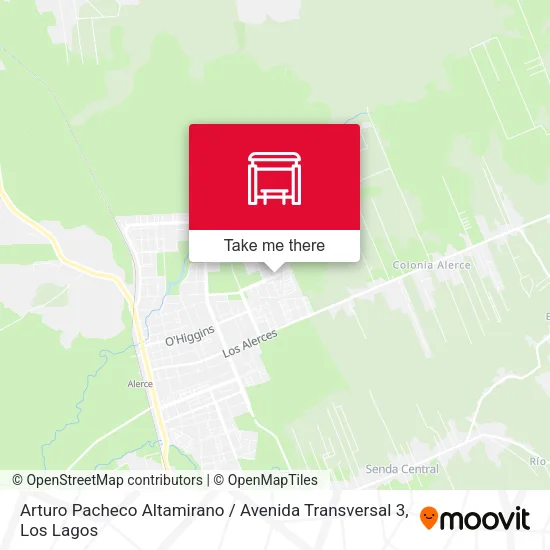 Mapa de Arturo Pacheco Altamirano / Avenida Transversal 3