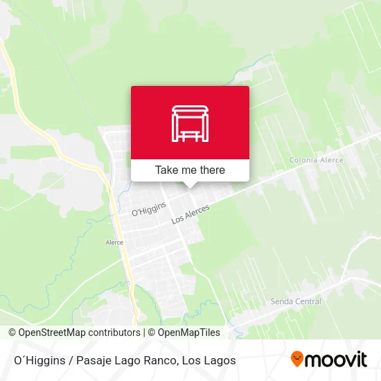 Mapa de O´Higgins / Pasaje Lago Ranco