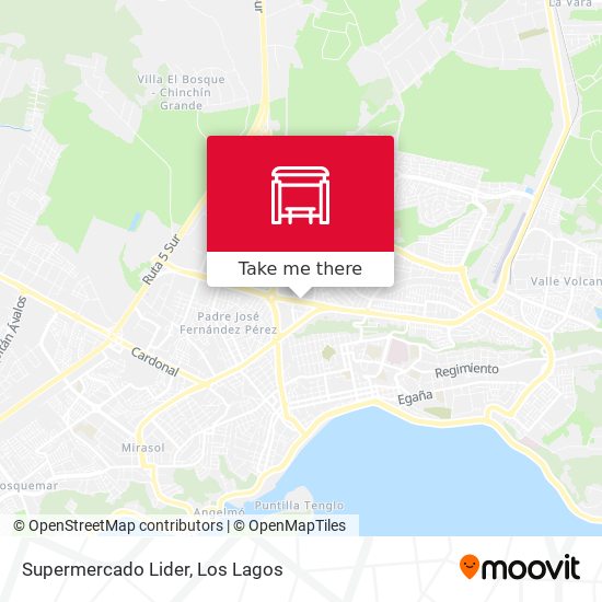 Supermercado Lider map