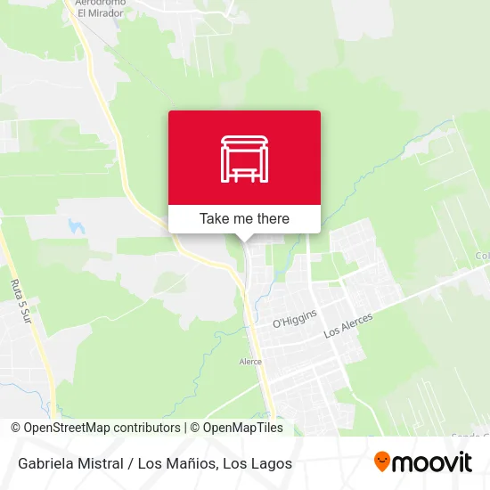 Mapa de Gabriela Mistral / Los Mañios