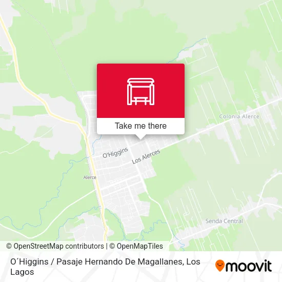 Mapa de O´Higgins / Pasaje Hernando De Magallanes