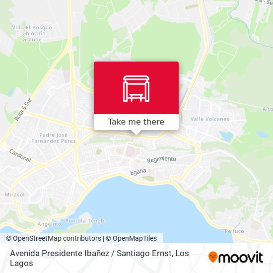 Avenida Presidente Ibañez / Santiago Ernst map