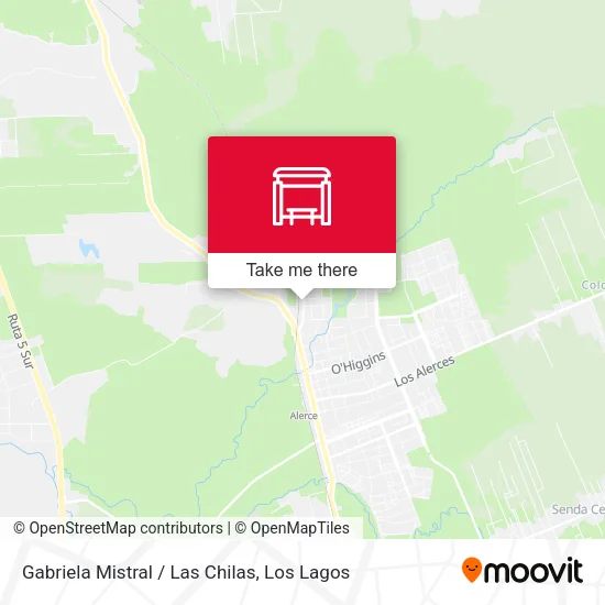Gabriela Mistral / Las Chilas map