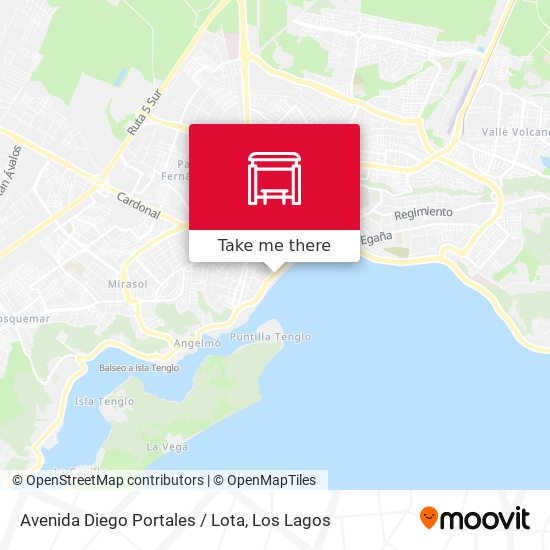 Avenida Diego Portales / Lota map