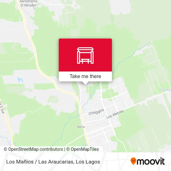 Mapa de Los Mañios / Las Araucarias