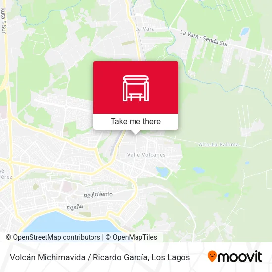 Volcán Michimavida / Ricardo García map