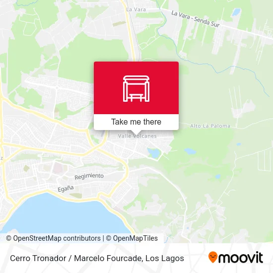 Cerro Tronador / Marcelo Fourcade map