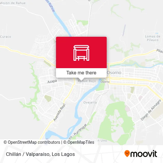 Chillán / Valparaíso map