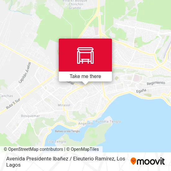 Avenida Presidente Ibañez / Eleuterio Ramírez map