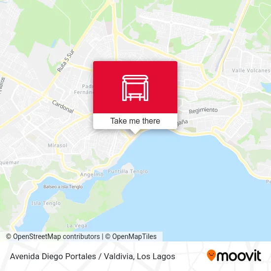Avenida Diego Portales / Valdivia map