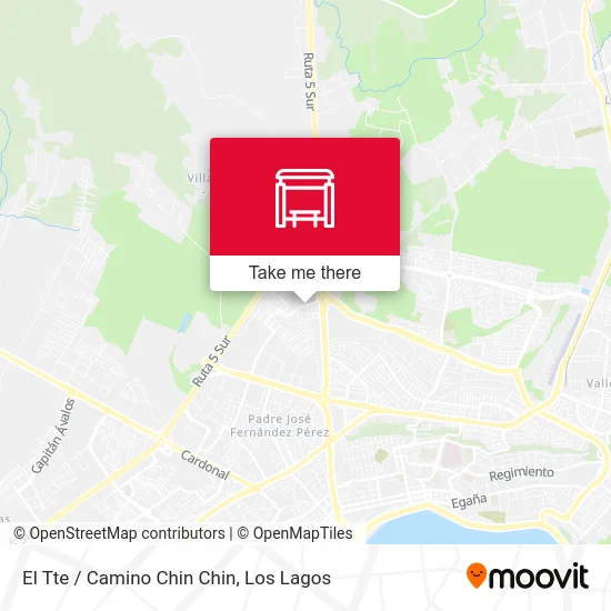 El Tte / Camino Chin Chin map