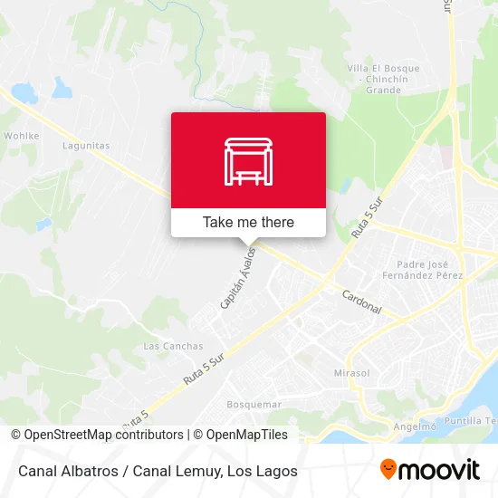 Mapa de Canal Albatros / Canal Lemuy