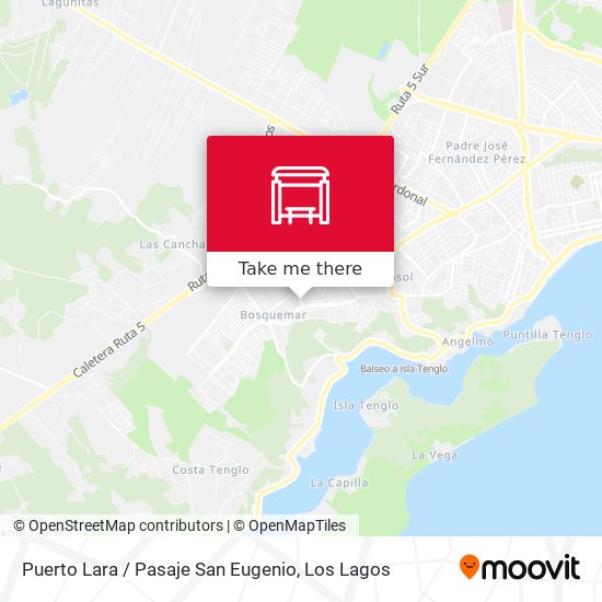 Mapa de Puerto Lara / Pasaje San Eugenio