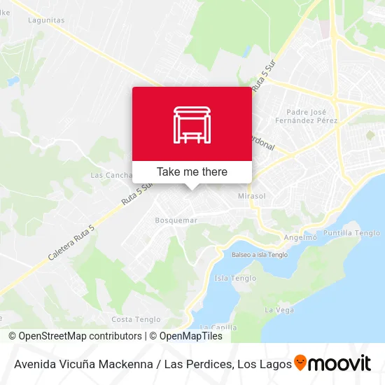 Mapa de Avenida Vicuña Mackenna / Las Perdices