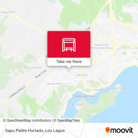 Sapu Padre Hurtado map