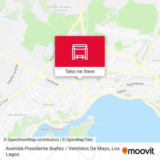 Avenida Presidente Ibañez / Veintidos De Mayo map