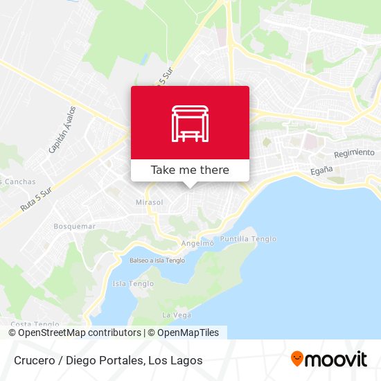 Mapa de Crucero / Diego Portales