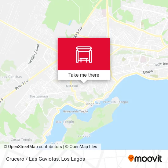 Mapa de Crucero / Las Gaviotas