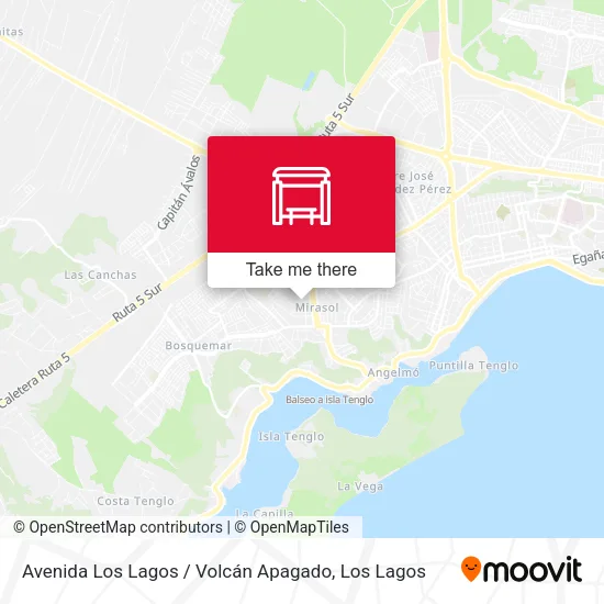 Mapa de Avenida Los Lagos / Volcán Apagado