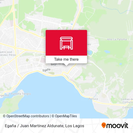 Egaña / Juan Martínez Aldunate map