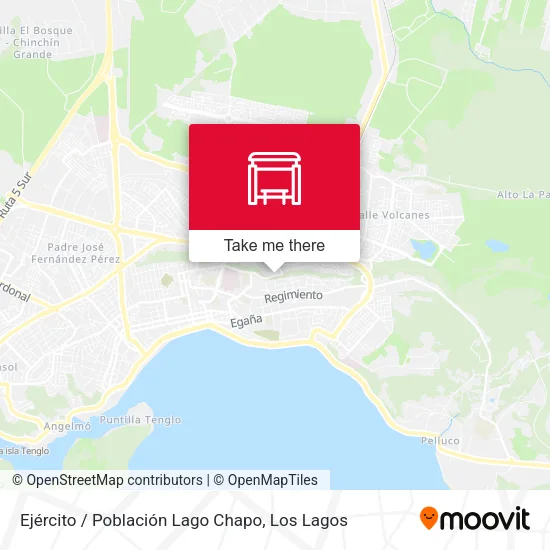 Mapa de Ejército / Población Lago Chapo