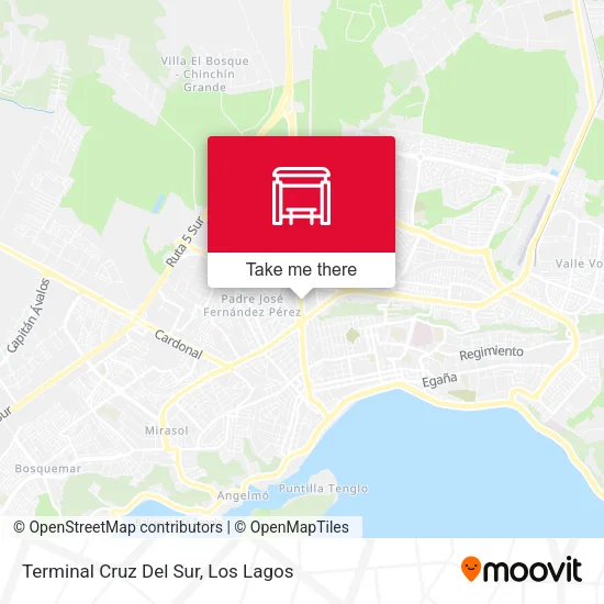 Mapa de Terminal Cruz Del Sur