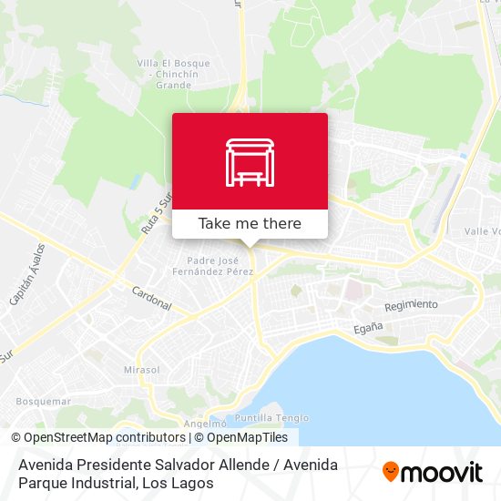 Avenida Presidente Salvador Allende / Avenida Parque Industrial map