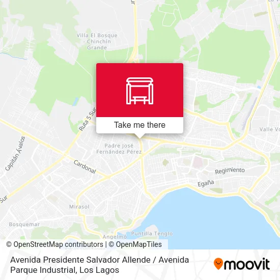 Avenida Presidente Salvador Allende / Avenida Parque Industrial map