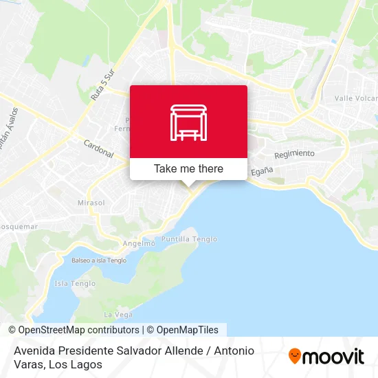 Avenida Presidente Salvador Allende / Antonio Varas map