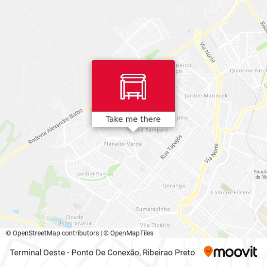 Mapa Terminal Oeste - Ponto De Conexão